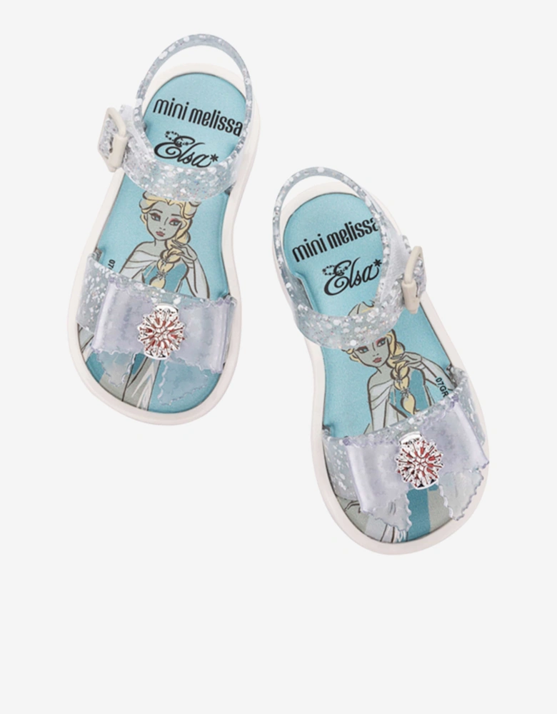 Girls Mar + Disney Princess sandals in White