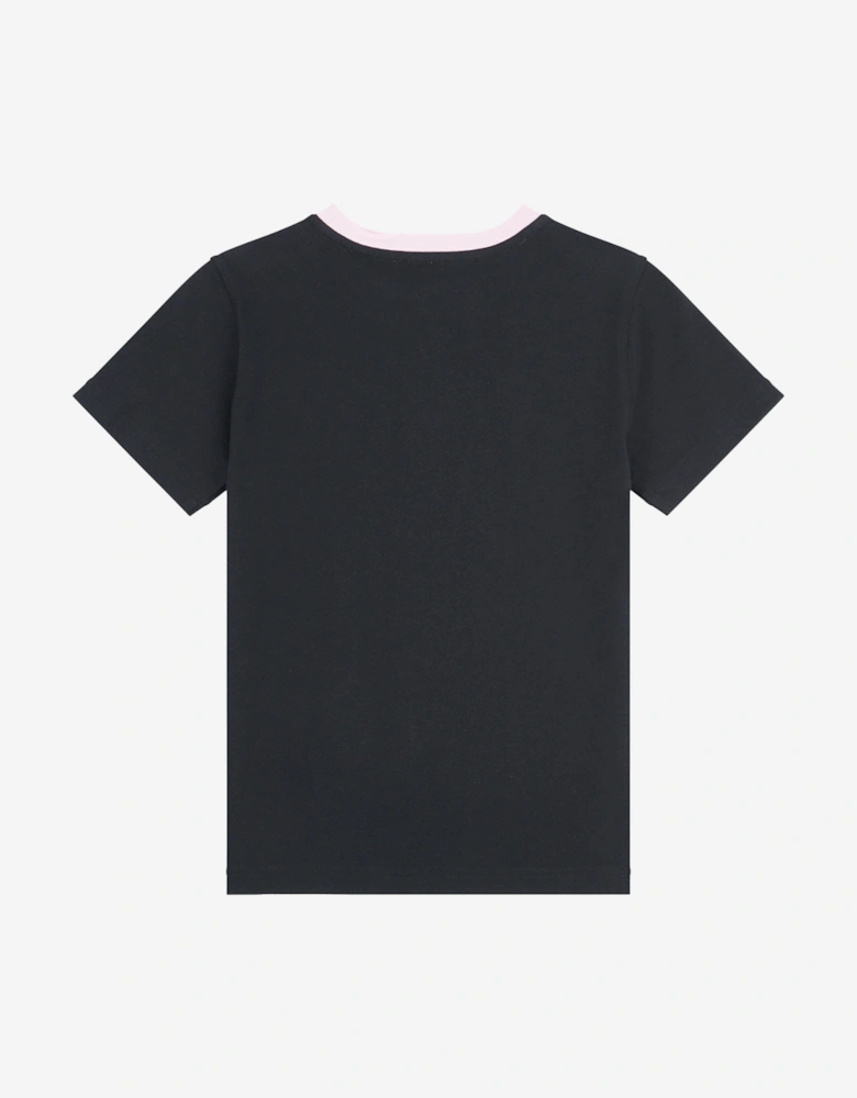 Girls Systems Graphic T-Shirt in Black