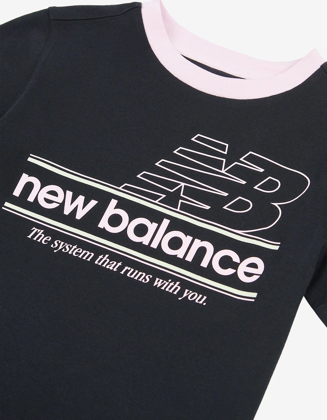 Girls Systems Graphic T-Shirt in Black