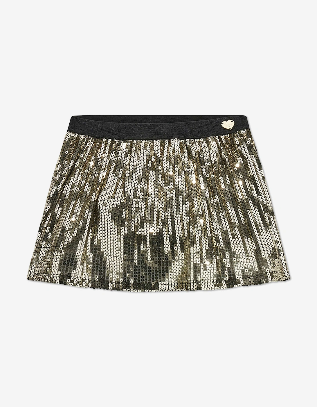 Girls Sequin Mini Skirt in Gold, 5 of 4