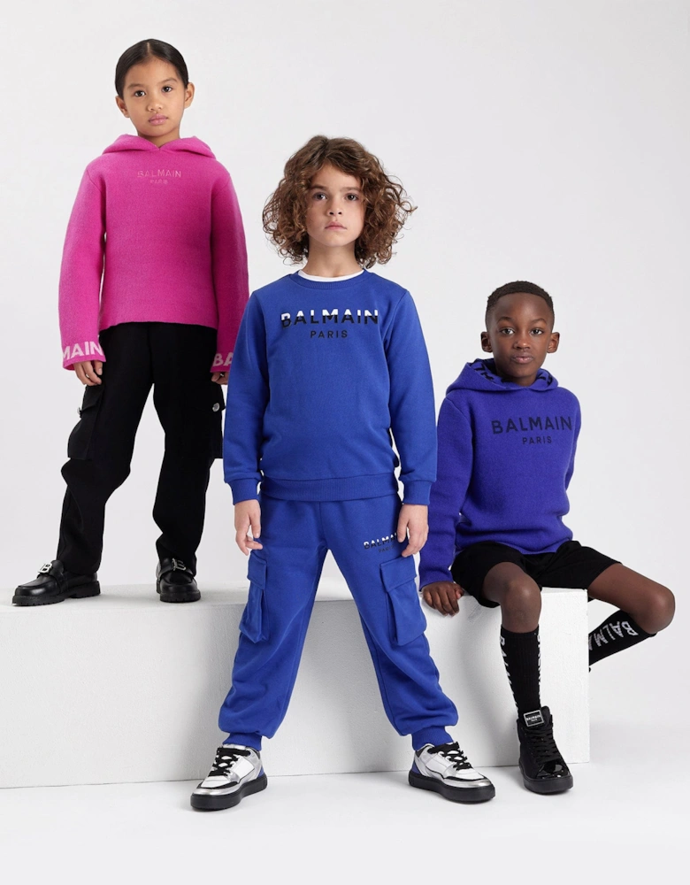 Boys Cargo Joggers in Blue
