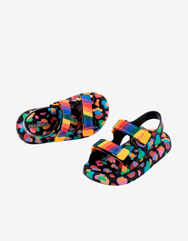 Girls Mix Sandals in Black