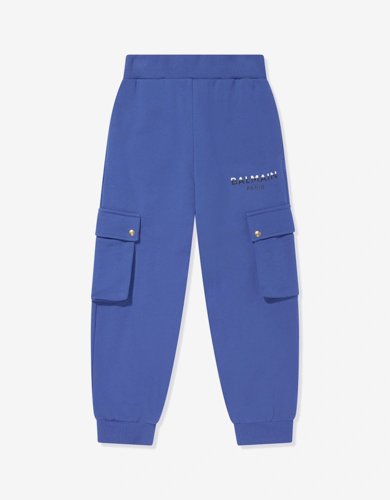 Boys Cargo Joggers in Blue