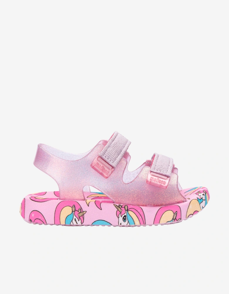 Girls Mix Unicorn Sandals in Pink