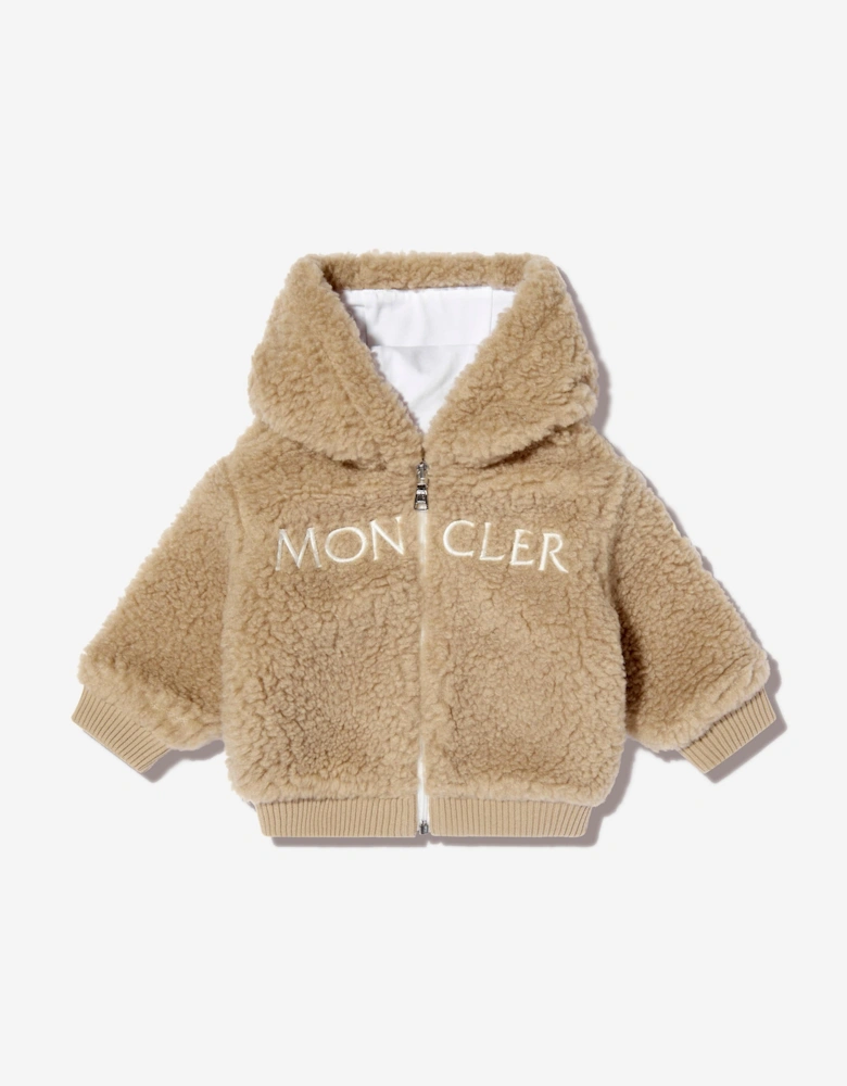 Baby Teddy Fleece Outfit Set in Beige
