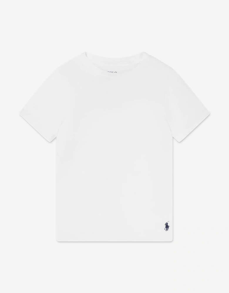 Boys 2 Pack T-Shirts Set in White