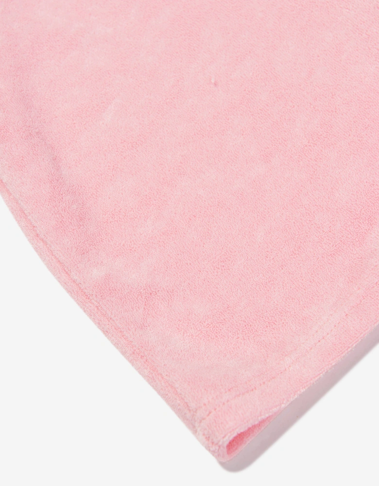 Girls Towelling Halterneck Romper in Pink