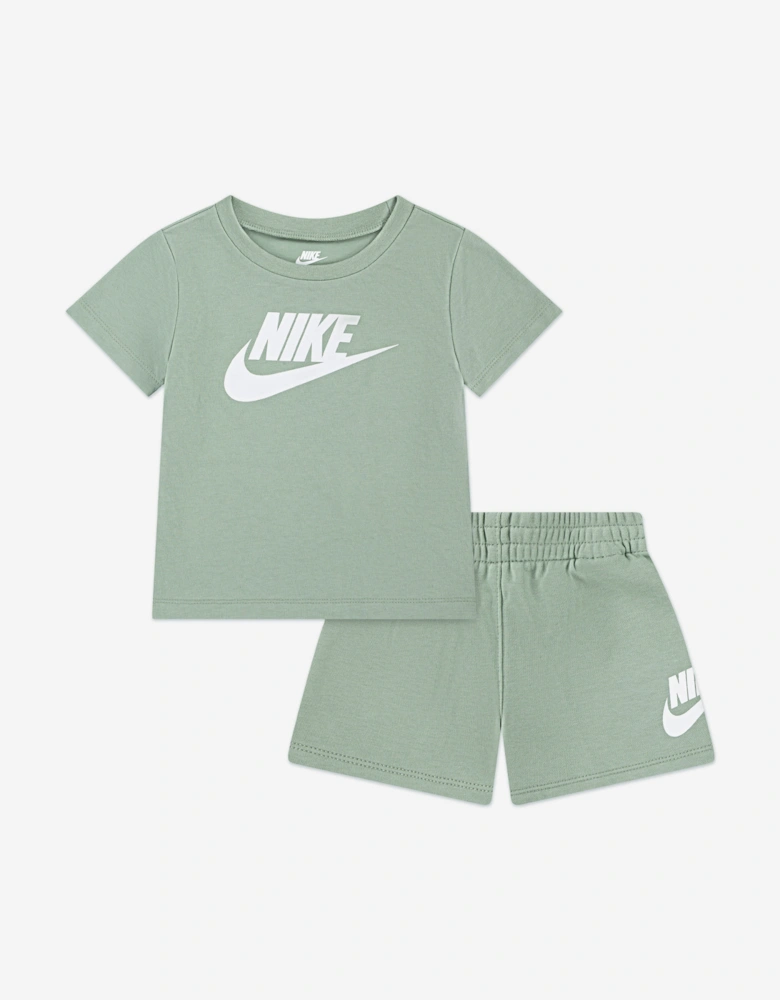 Kids Club T-Shirt and Shorts Set in Green
