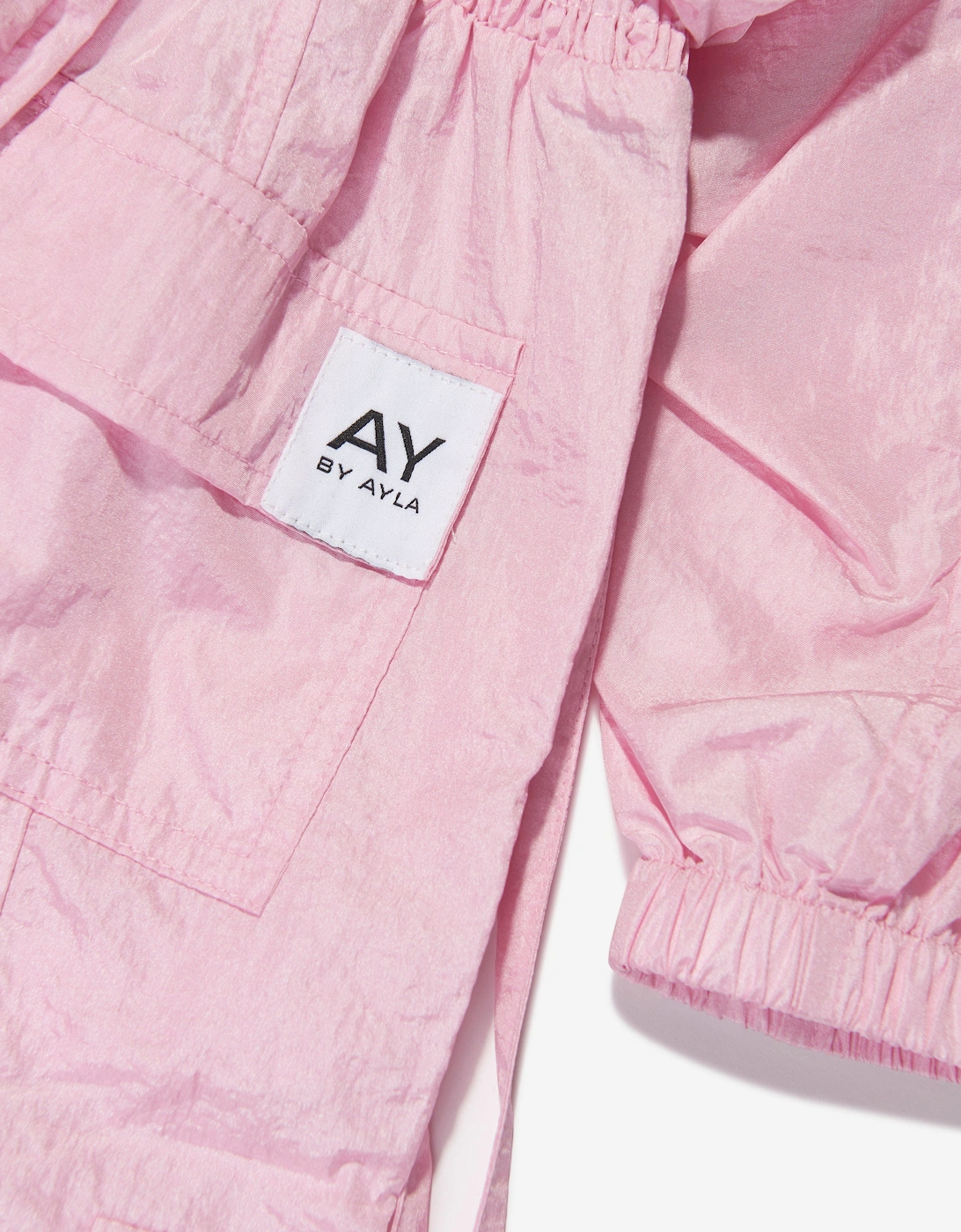 Girls Nylon Jumpsuit in Pink