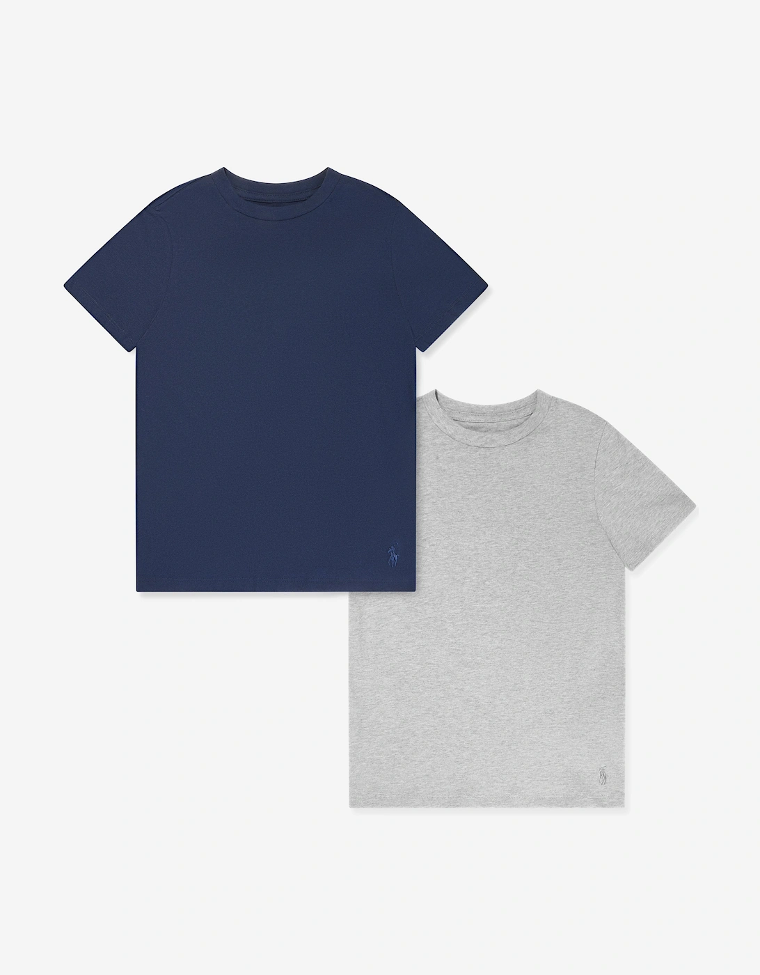 Boys 2 Pack T-Shirts Set in Navy, 5 of 4