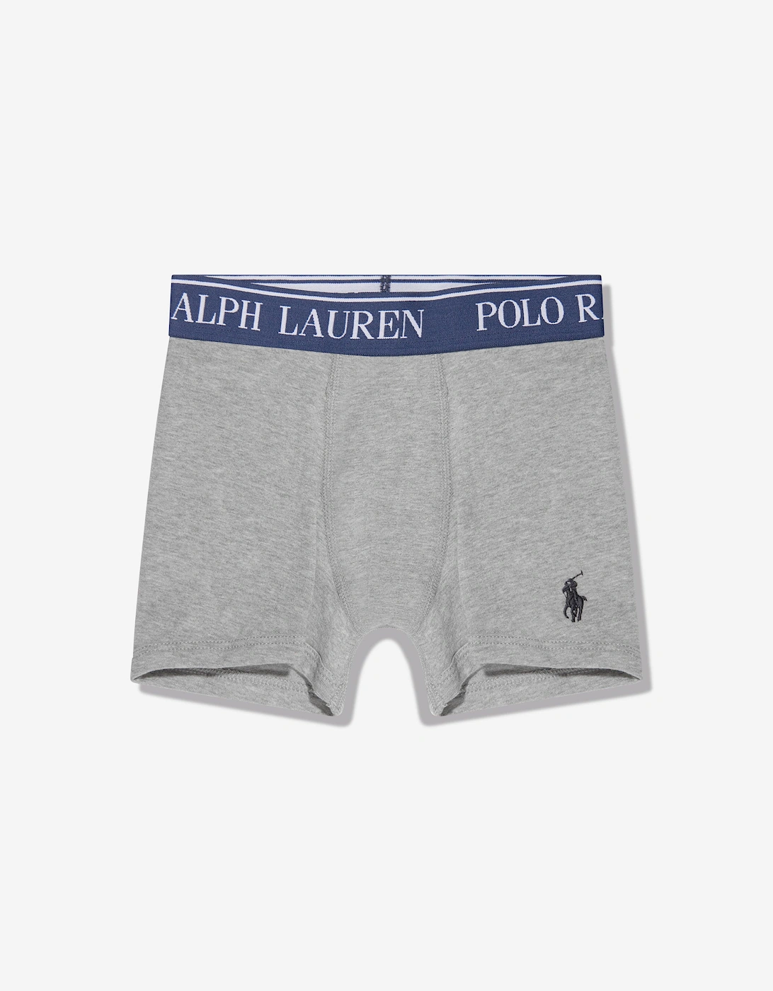 Boys Cotton Stretch 5 Pack Boxer Shorts Set in Grey