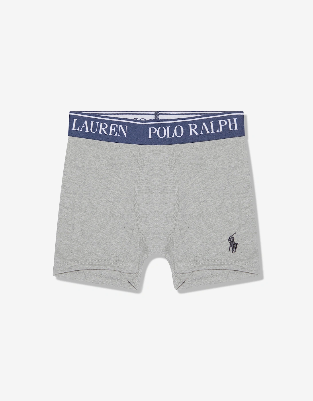 Boys Cotton Stretch 5 Pack Boxer Shorts Set in Grey