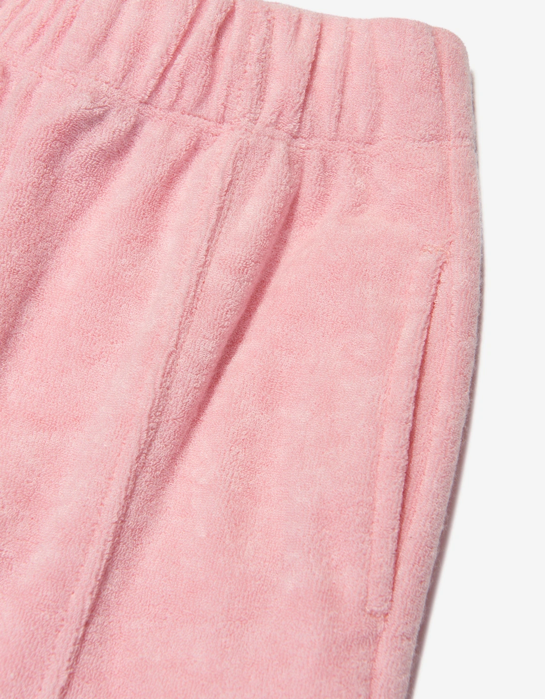 Girls Towelling Flared Trousers in Pink
