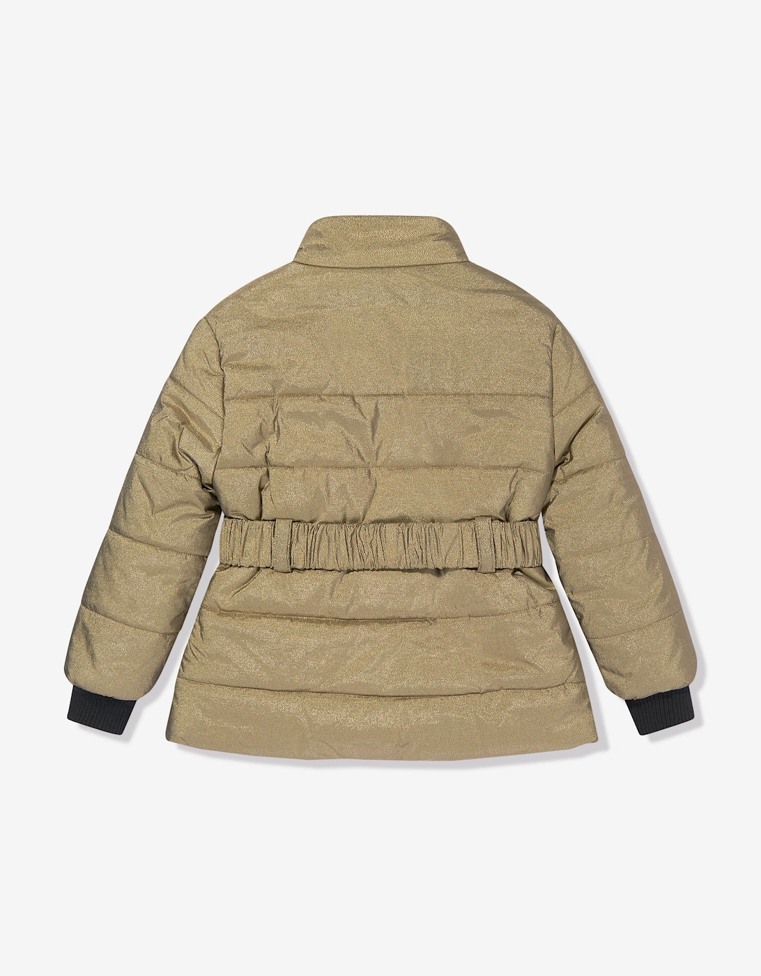 Girls Puffer Jacket in Gold
