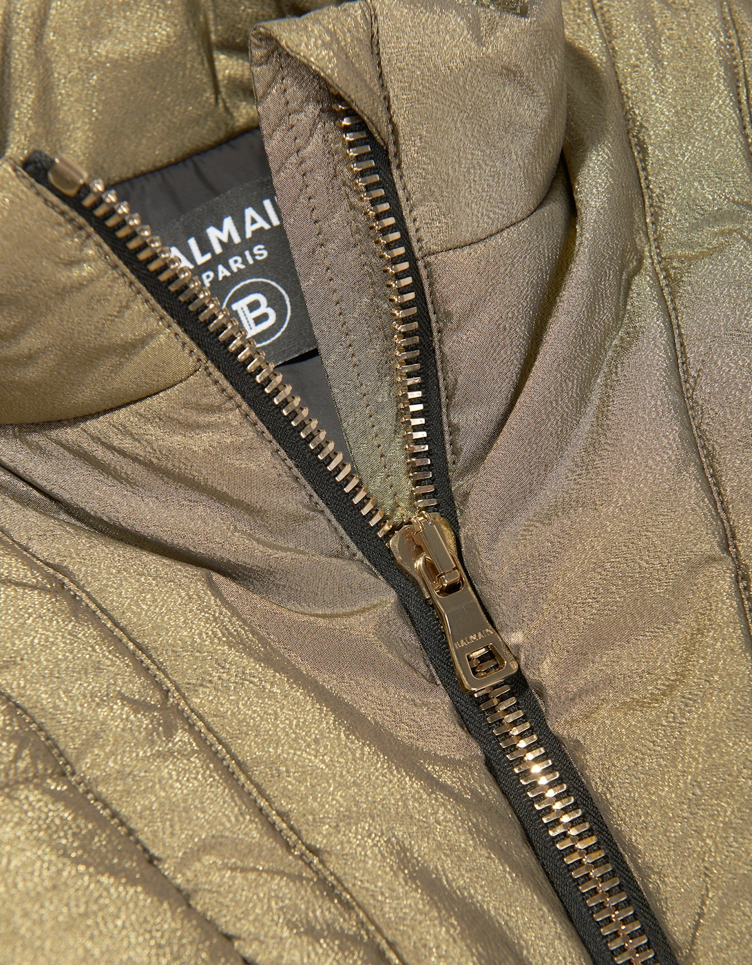 Girls Puffer Jacket in Gold