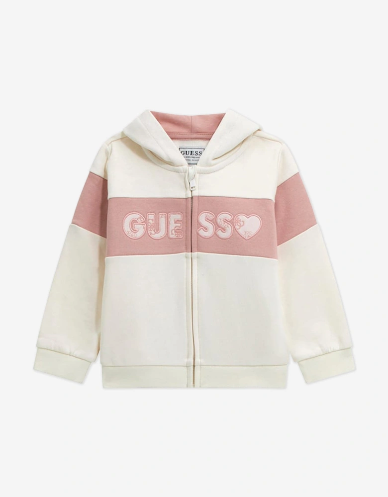 Girls Logo Tracksuit in White