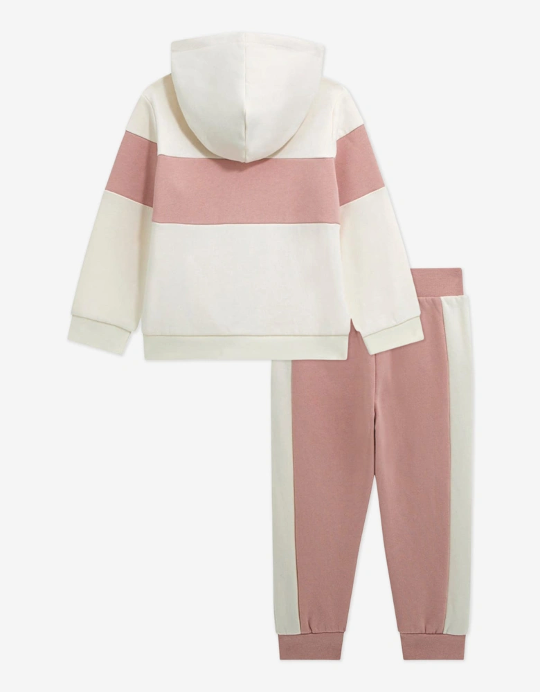 Girls Logo Tracksuit in White