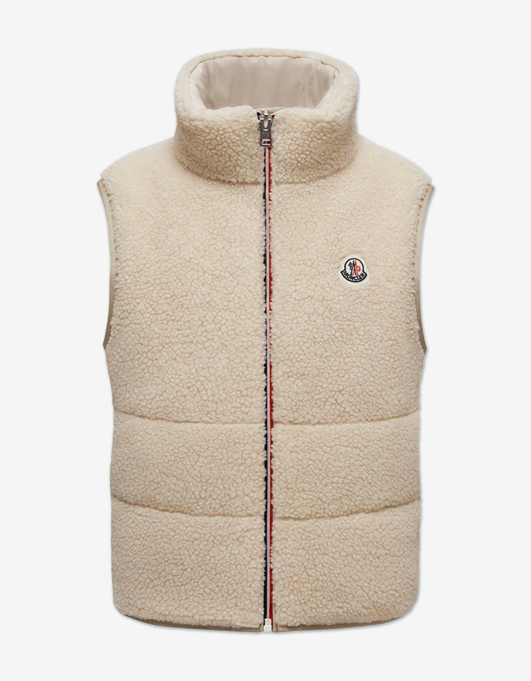 Girl's Moncler Enfant Kids Orin Gilet in Beige - Cream - Size: 10 years