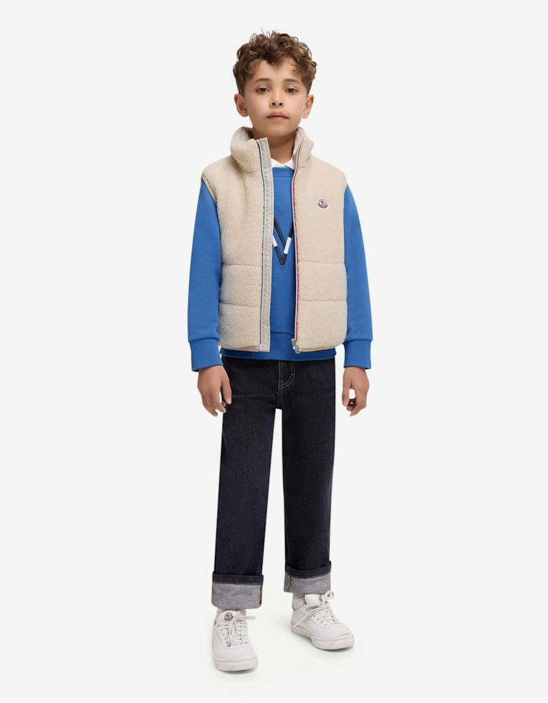 Kids Orin Gilet in Beige