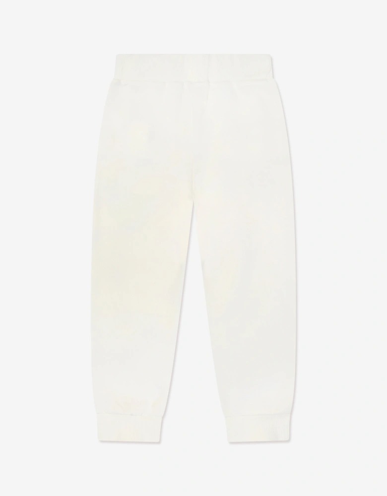Kids Logo Joggers in Ivory