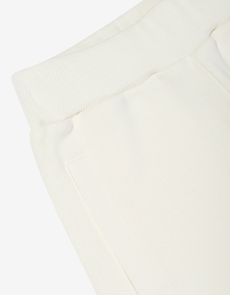 Kids Logo Joggers in Ivory