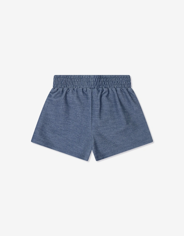 Girls Denim Look Shorts in Blue