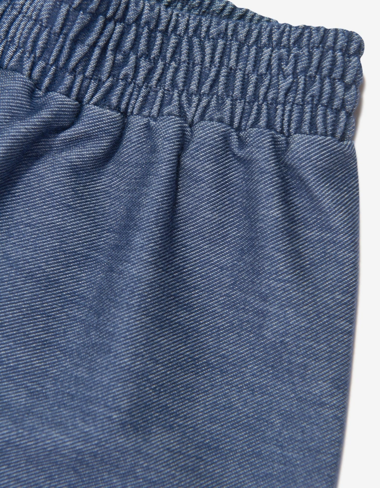 Girls Denim Look Shorts in Blue