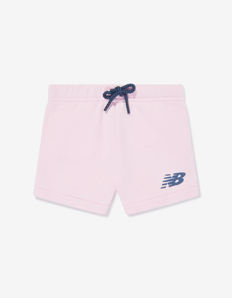 Girls 3 Piece Short Set in Pink