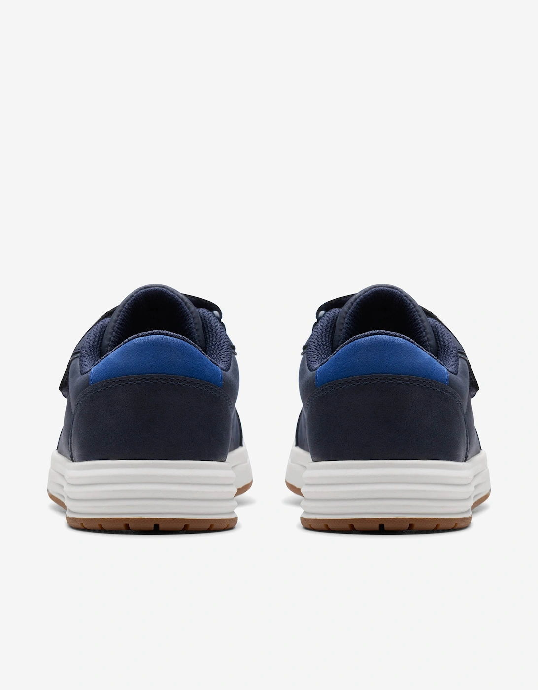 Kids Leather Urban Solo Trainers in Navy