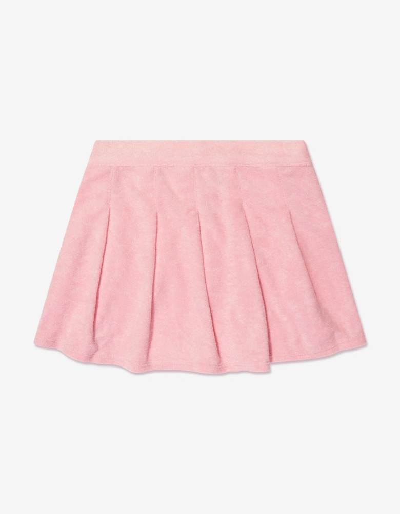 Girls Towelling Mini Skirt in Pink