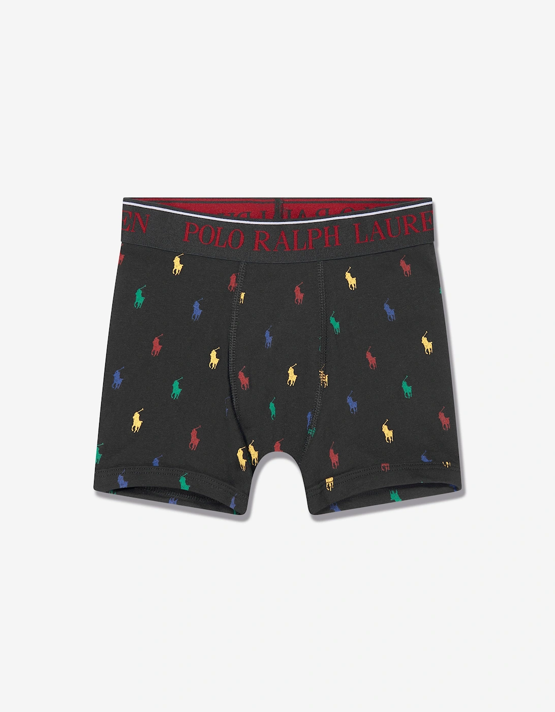 Boys Cotton Stretch 3 Pack Boxer Shorts Set in Black