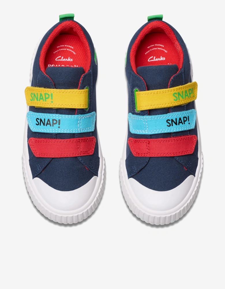 Kids RD Foxing Ace Trainers in Navy