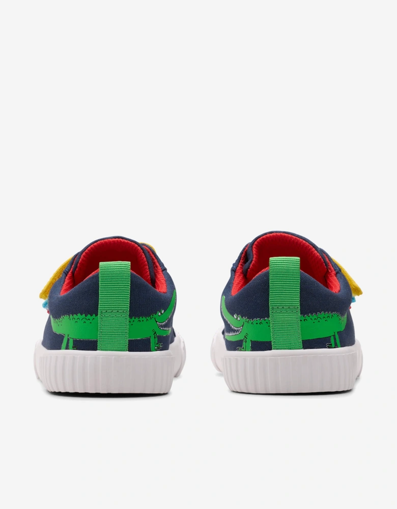 Kids RD Foxing Ace Trainers in Navy