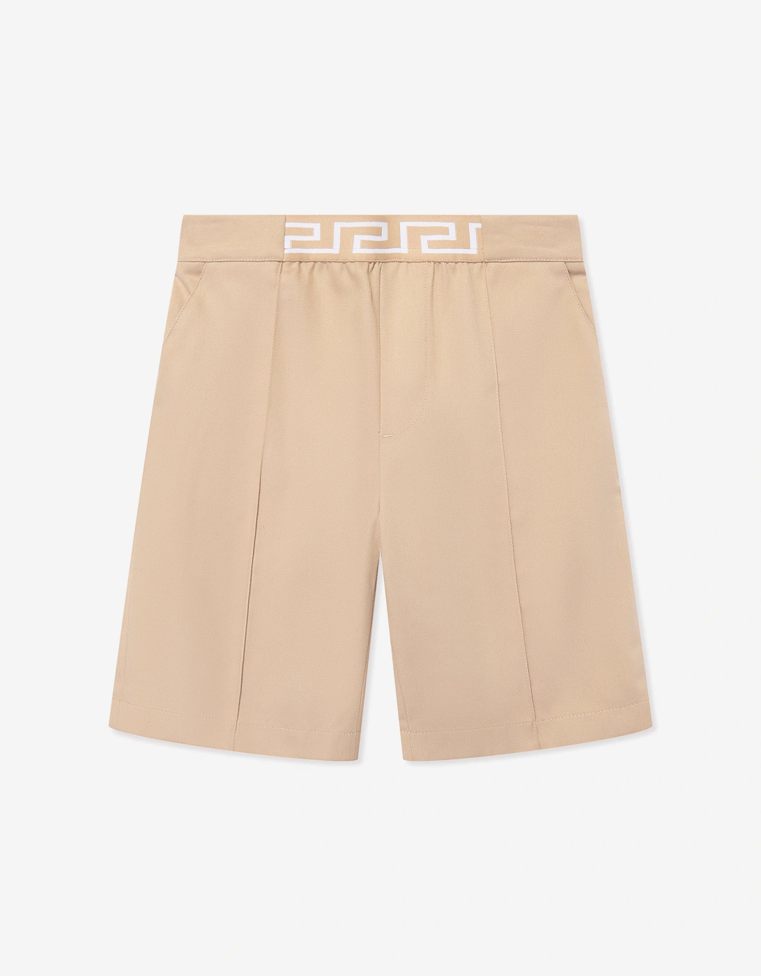 Boys Gabardine Shorts in Beige, 5 of 4