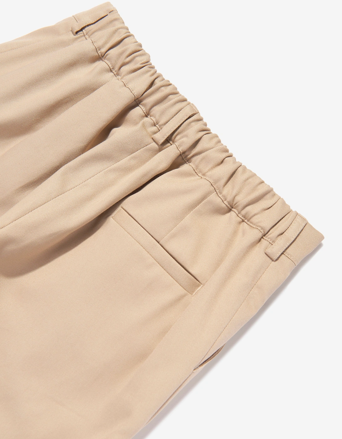Boys Gabardine Shorts in Beige