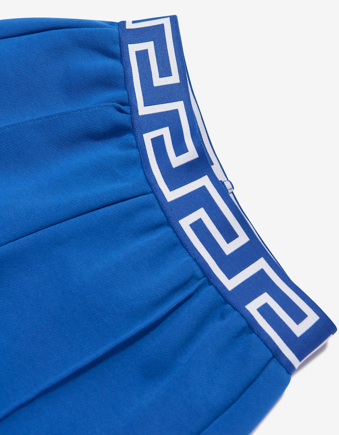 Boys Embroidered Logo Shorts in Blue