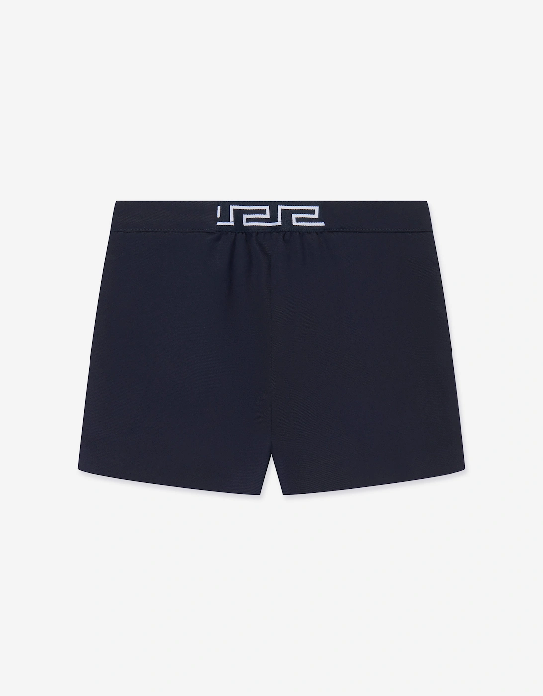 Baby Girls Gabardine Shorts in Navy