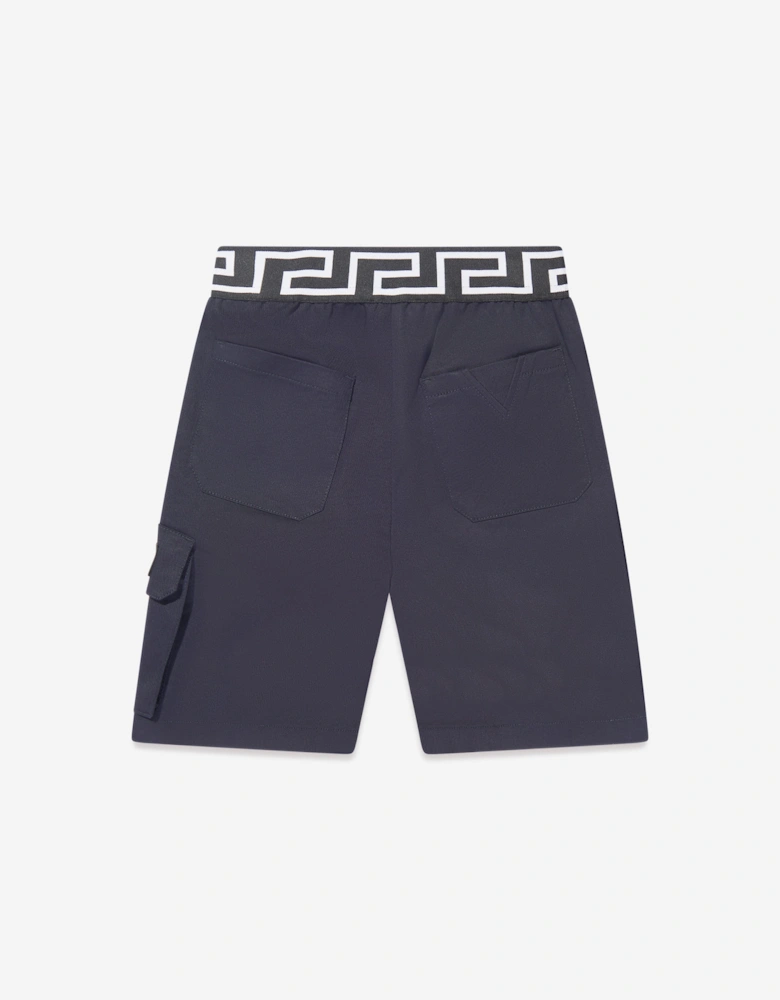 Boys La Greca Pocket Shorts in Navy