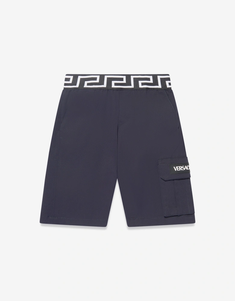 Boys La Greca Pocket Shorts in Navy