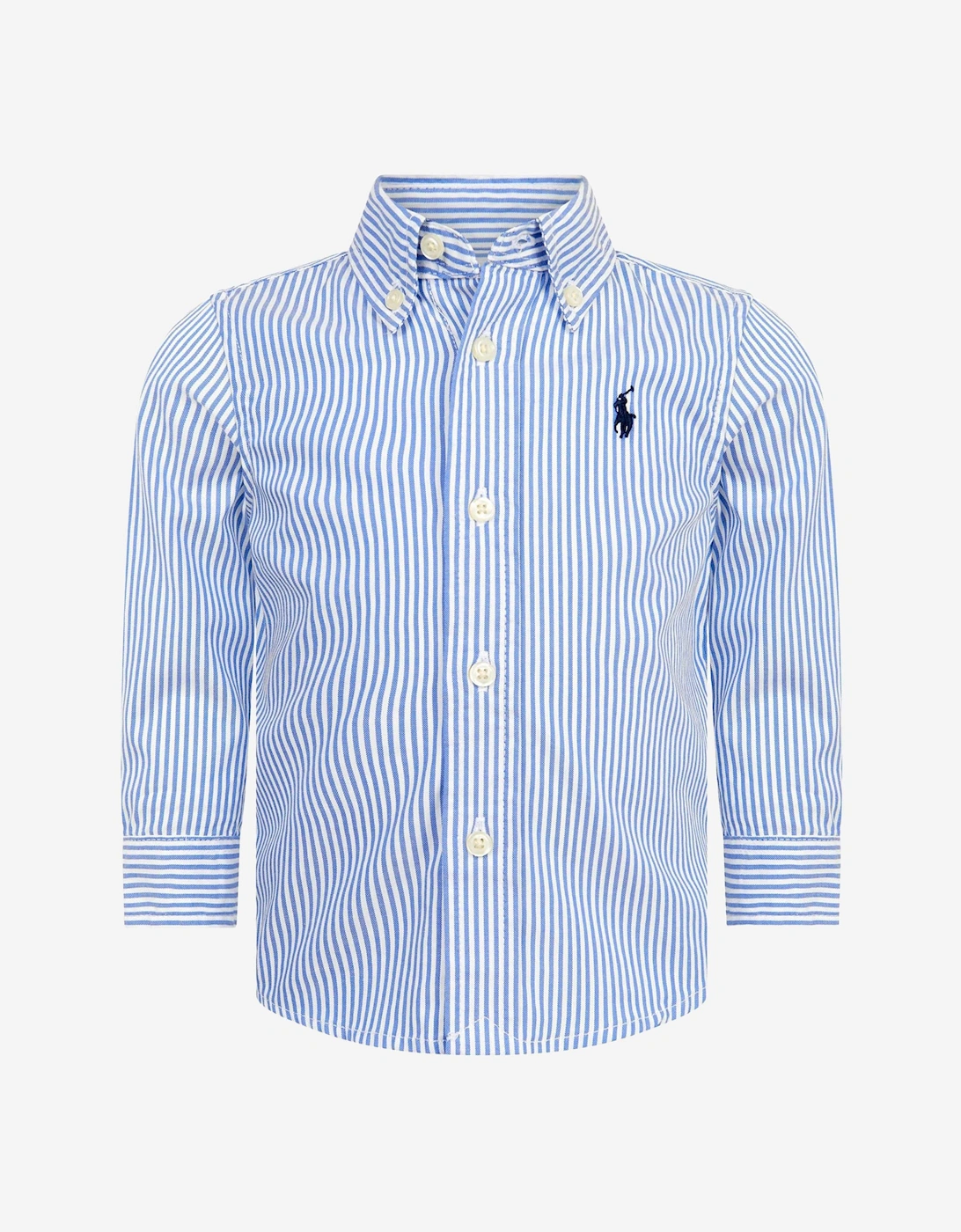 Baby Boys Slim Fit Shirt in Blue, 6 of 5