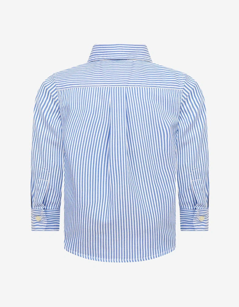Baby Boys Slim Fit Shirt in Blue