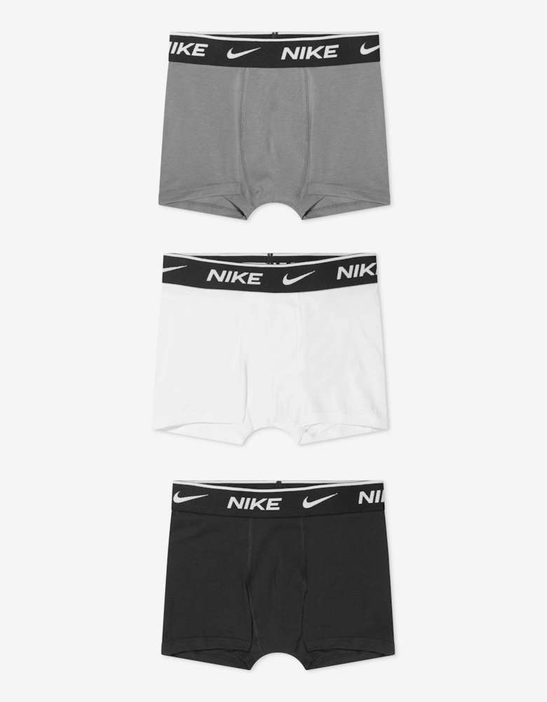 Boys 3 Pack Essential Boxer Shorts Set in Multicolour