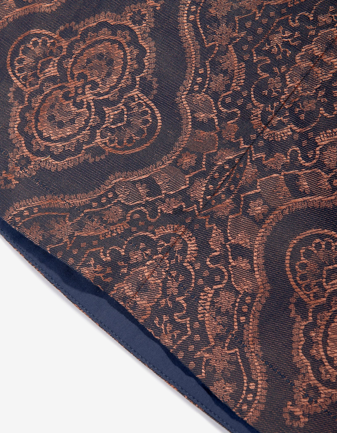 Girls Jacquard Dress in Navy