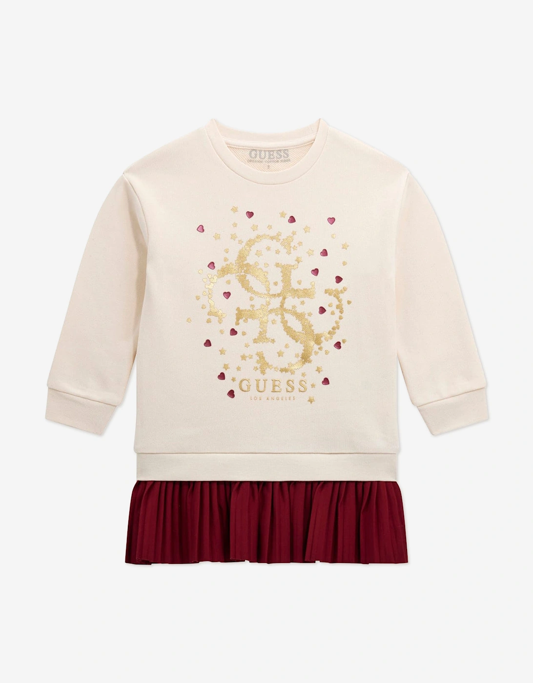 Girls Logo Sweater Dress in Ivory, 5 of 4
