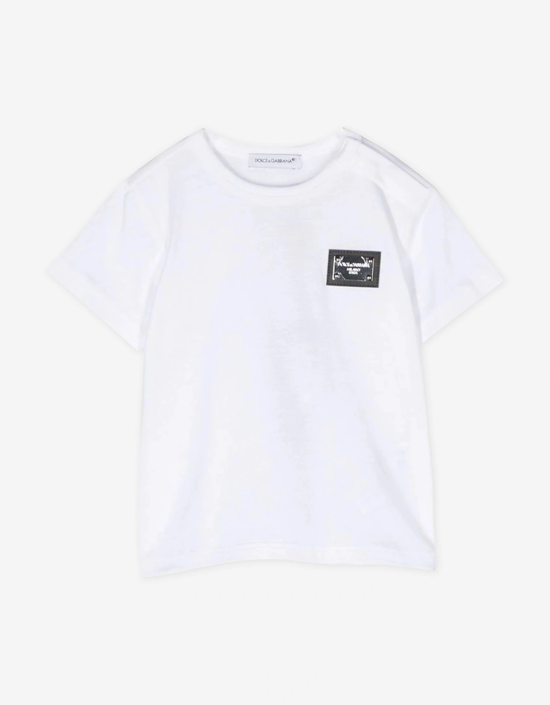 Baby Boys Logo T-Shirt in White, 4 of 3
