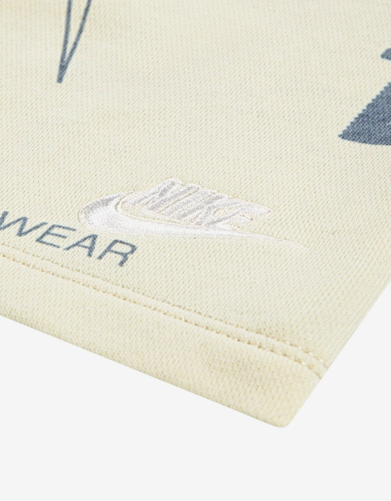 Kids Club Brand Energy Short Set in Ivory