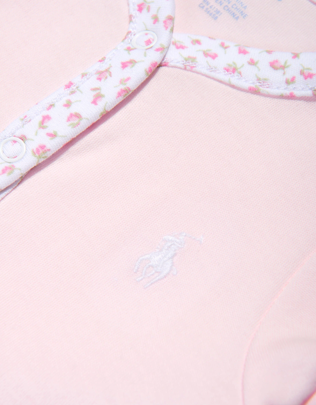 Baby Girls Cotton Babygrow in Pink