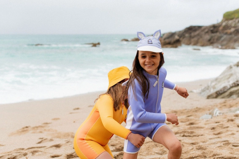 Girls Sparkle The Unicorn Sun Cap in Purple