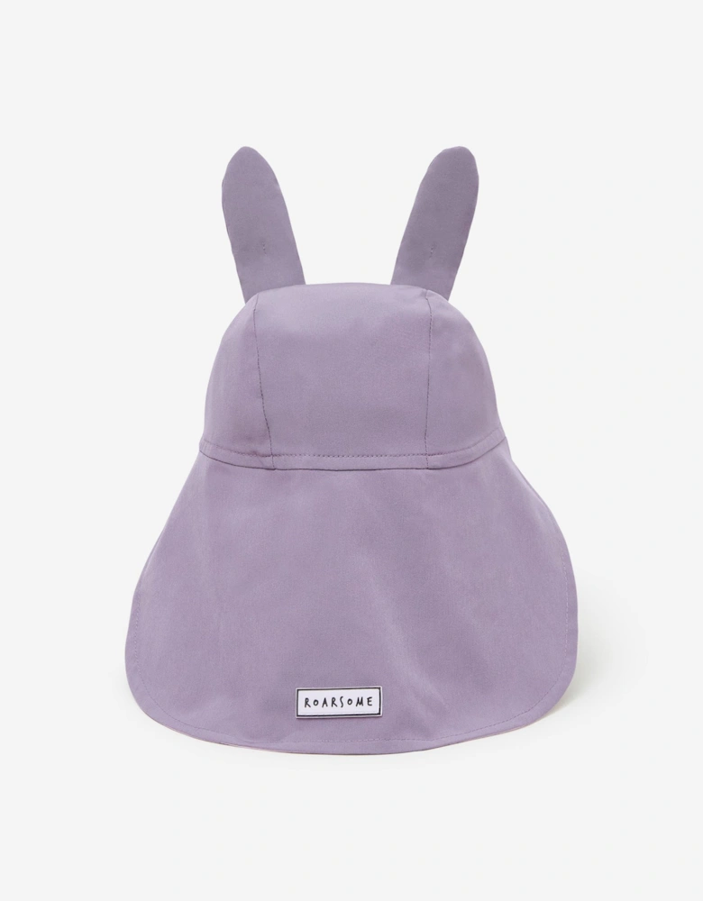 Girls Hop The Bunny Sun Cap in Purple