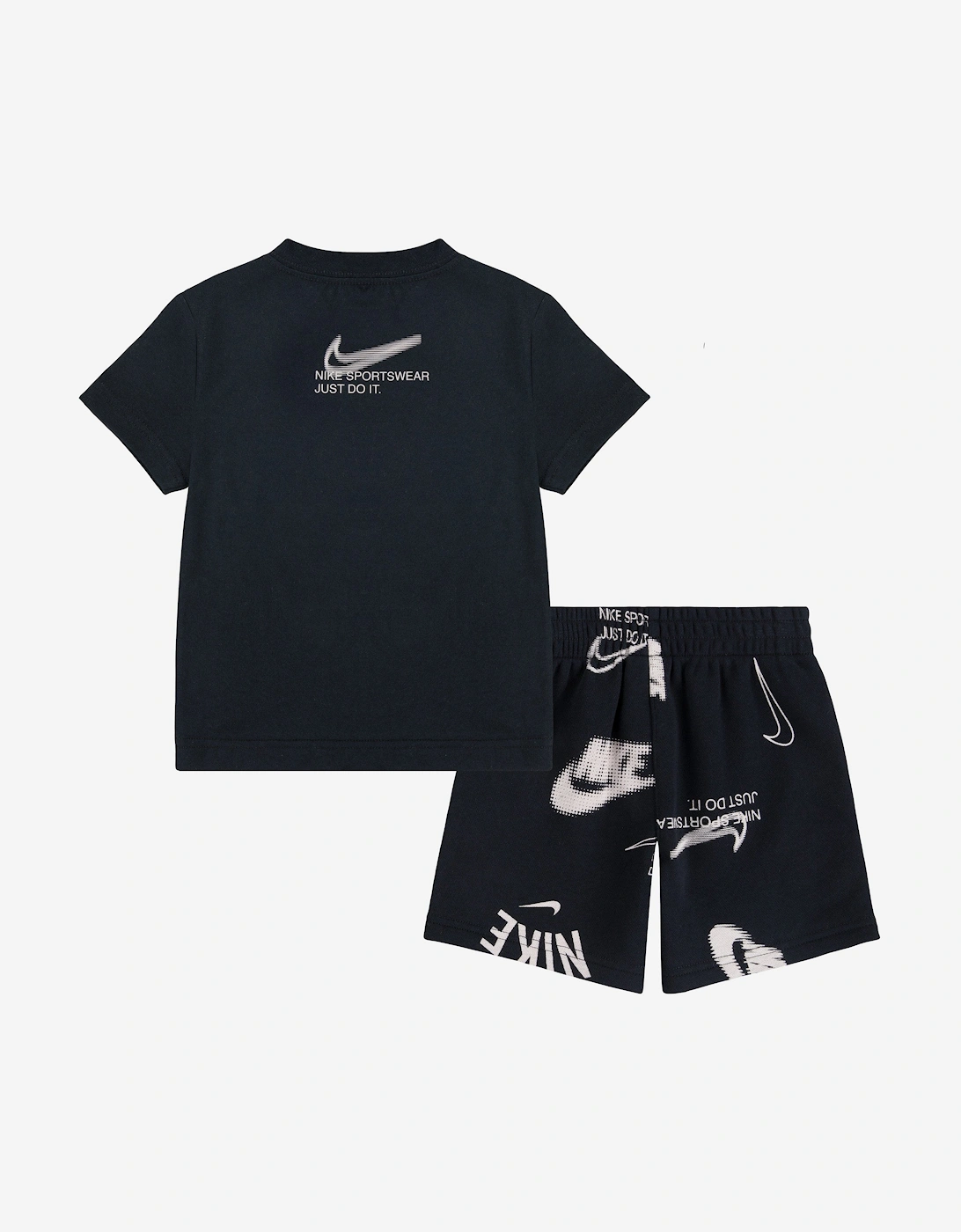 Kids Club Brand Energy Short Set in Black